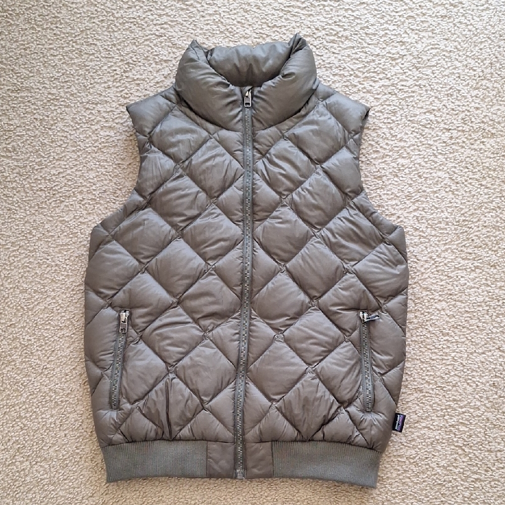 Patagonia Puffer Vest DuckDown Green Woman Size S - RN51884